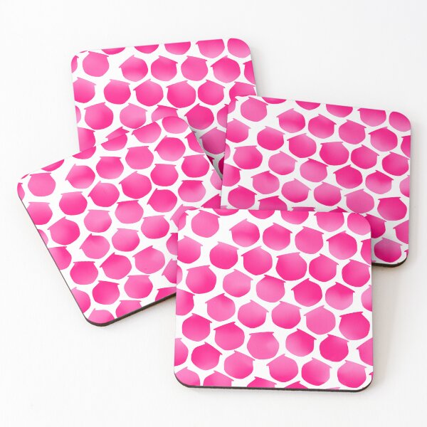 Item preview, ceramic clay pots artist love and play with clay cute pink pattern and stickers pack of 6 designed and sold by DesignYourWaystore.