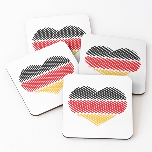 Item preview, Heart - Black Red Gold (Germany / Flag / Scribble) designed and sold by MrFaulbaum.