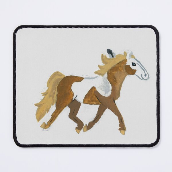 Item preview, Rain- Spirit Stallion of the Cimarron GOUACHE PAINTING designed and sold by Abby Art Studio.