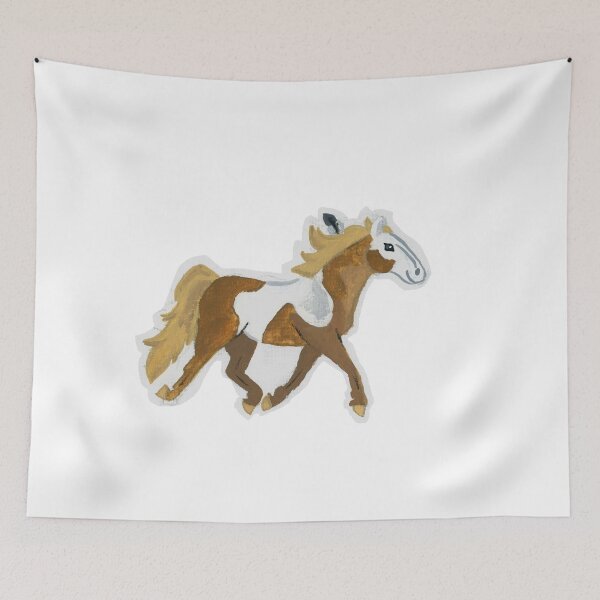 Item preview, Rain- Spirit Stallion of the Cimarron GOUACHE PAINTING designed and sold by Abby Art Studio.