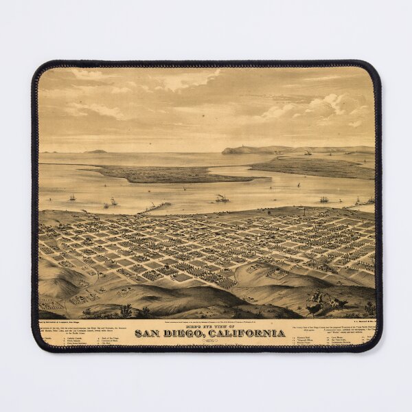 Artikelvorschau, San Diego, Kalifornien (1876) entworfen und verkauft von allhistory.