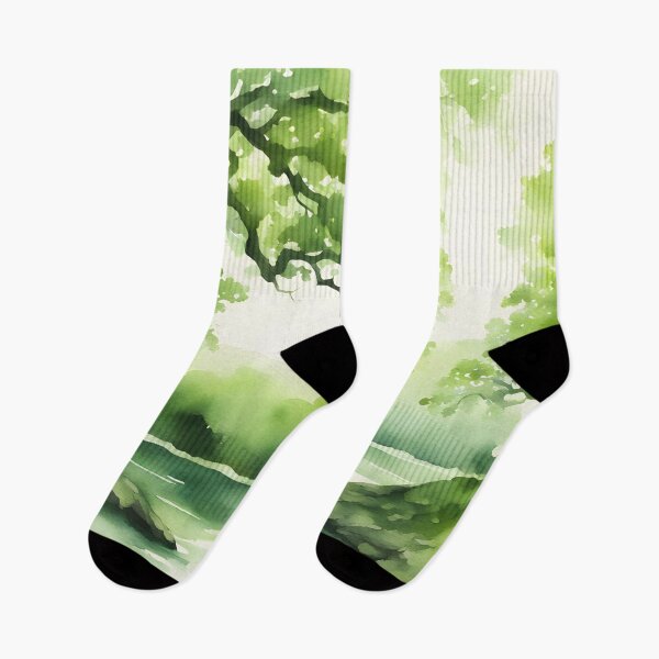 Item preview, Green Landscape with River designed and sold by CalmnessbyChoice.