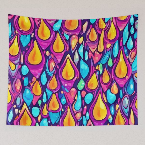 Item preview, Vibrant Tear Patterns Art designed and sold by Health And Fitness Posts e-Store.