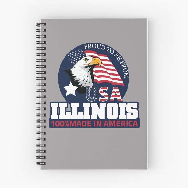 Item preview, Proud to be from America - state of ILLINOIS- USA designed and sold by LareTash.