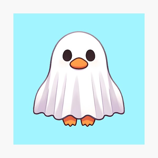 Item preview, Duckling in a Ghost Costume designed and sold by UmbrellaStudio1.