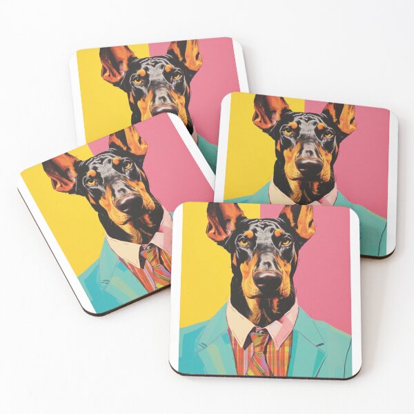 Item preview, Doberman Pinscher in a turquoise suit designed and sold by luvandsocial.