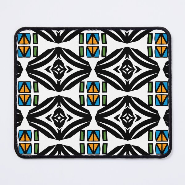 Item preview, Blue green black diamond block square repeat seamless pattern, retro patter designed and sold by pipikijung.