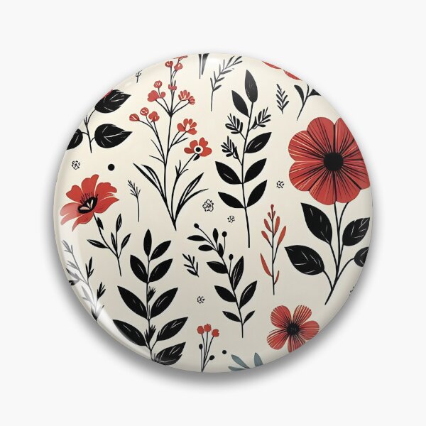 Item preview, A close up of a red flower pattern designed and sold by Haji  Kamora.