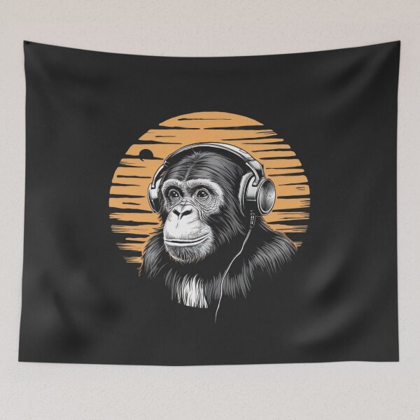 Item preview, VINTAGE MUSICAL MONKEY designed and sold by Tomci0.
