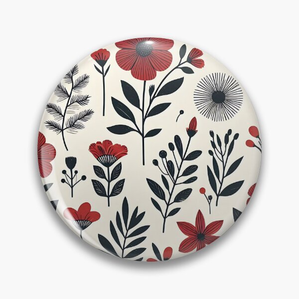 Item preview, A close up of a red flower pattern designed and sold by Haji  Kamora.
