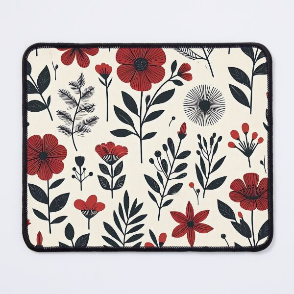 Item preview, A close up of a red flower pattern designed and sold by Haji Kamora.