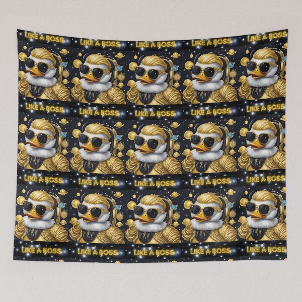 Item preview, Like a Boss: Rubber Duck in Space designed and sold by MisiuKolorowy.