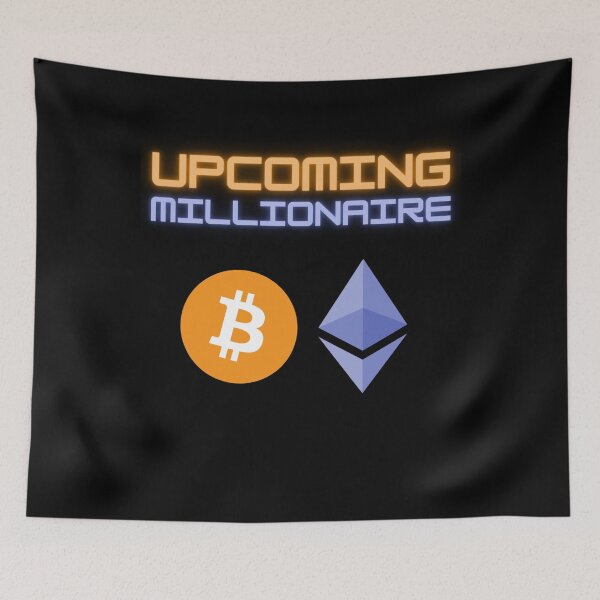Item preview, Upcoming Millionaire (Bitcoin and Ethereum Design) designed and sold by SmartDesignByBB.