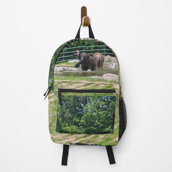Item preview, Elephant in the water playing at the zoo designed and sold by Beautyoftheout.