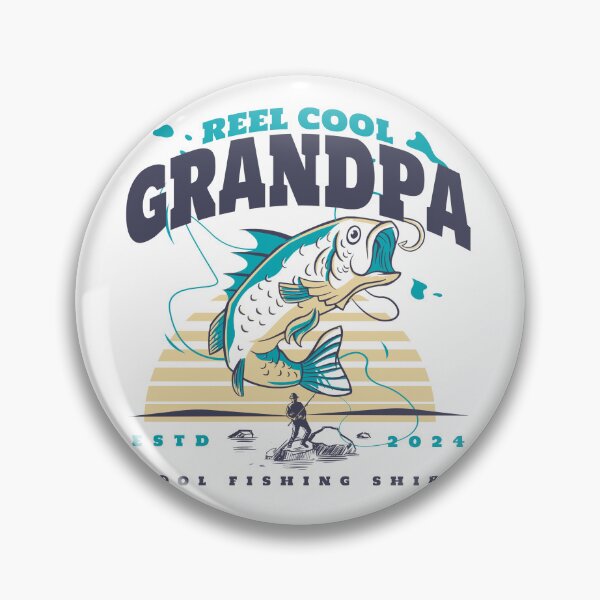 Item preview, Funny Fathers Day Reel Cool Grandpa Fishing Lake designed and sold by MotivaChic.