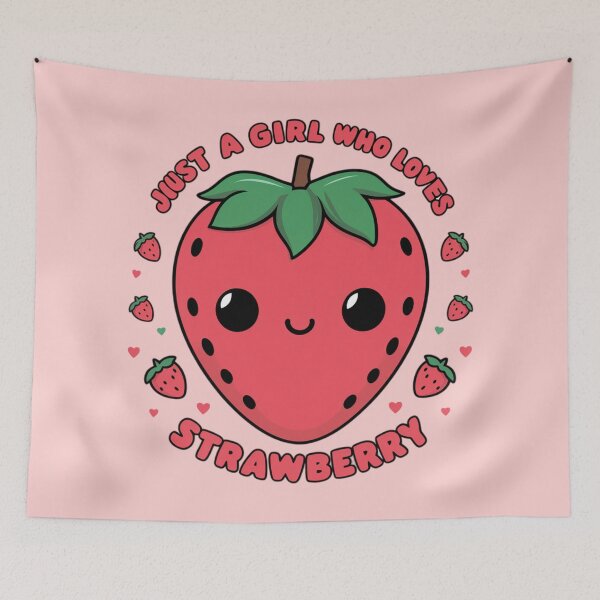Item preview, JUST A GIRL WHO LOVES STRAWBERRY designed and sold by 123ks.