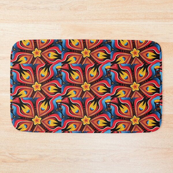 Item preview, Colorful Floral Geometric Pattern designed and sold by delohill.