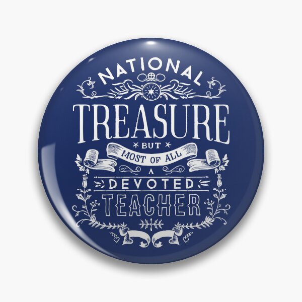 Item preview, National Treasure Devoted Teacher Clever Appreciation designed and sold by Eurokollektiv.