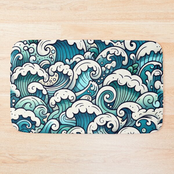 Item preview, Wave Rider: A Cool and Playful Wavy designed and sold by GracePaigePlaza.