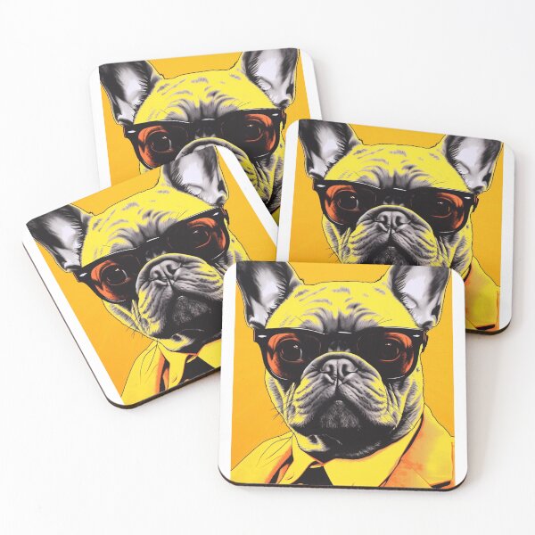 Item preview, Yellow Frenchie in Raybans - French Bulldog  designed and sold by luvandsocial.