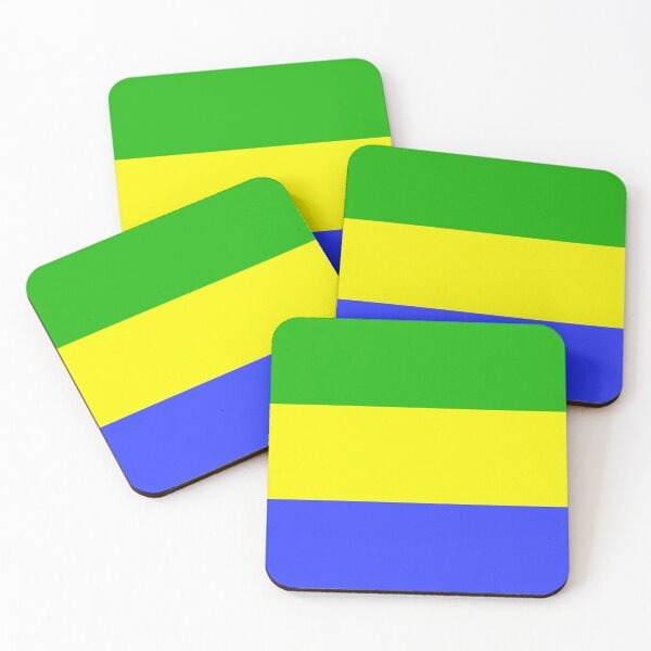 Item preview, The national flag of Gabon on the Atlantic coast Central Africa designed and sold by Peter Etchells.