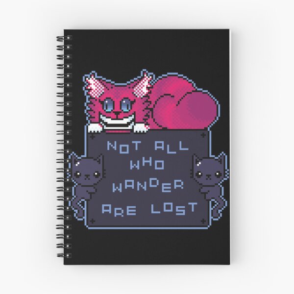 Item preview, Cheshire Cat "Not all who wander" designed and sold by MightyNjal.