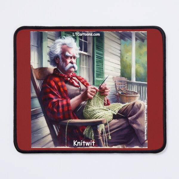 Item preview, Mark Twain With A Ball Of Yarn: KnitWit designed and sold by Rick London Gifts.