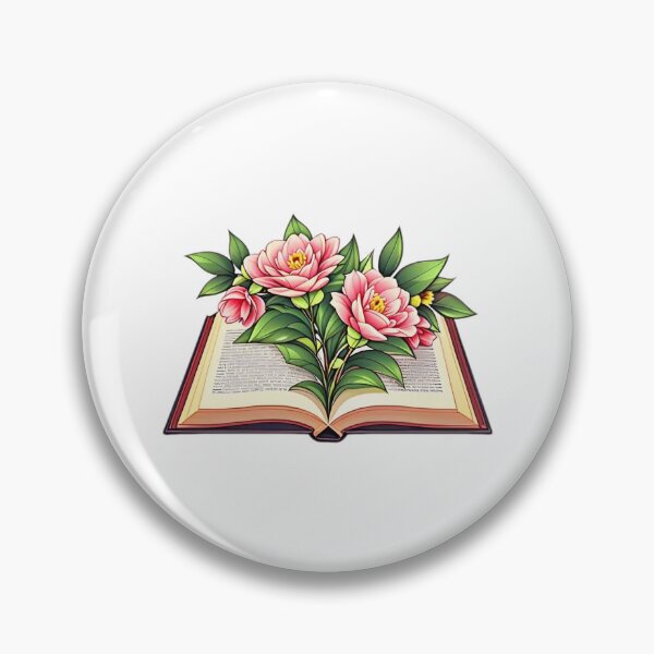Artikelvorschau, offenes buch mit blumen entworfen und verkauft von yaakura.