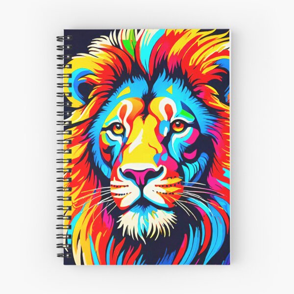 Item preview, Majestic Mane: Colorful Lion with a Huge Mane designed and sold by GrizzlyCollective.