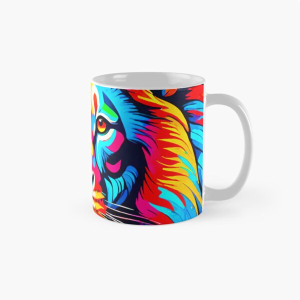Item preview, Majestic Mane: Colorful Lion with a Huge Mane designed and sold by GrizzlyCollective.