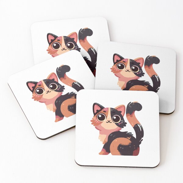 Item preview, Cute Tortie Cat Sticker designed and sold by VelosityPrints.