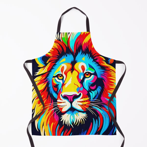 Item preview, Majestic Mane: Colorful Lion with a Huge Mane designed and sold by GrizzlyCollective.