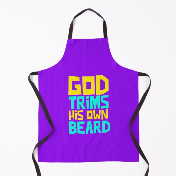 Item preview, god trims his own beard designed and sold by Redlimetshirts.