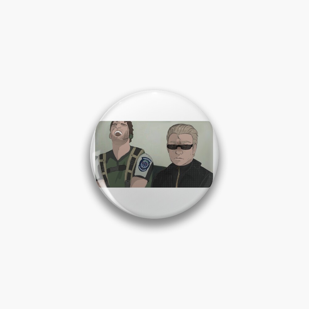 "Chris Redfield & Albert Wesker meme " Sticker for Sale by