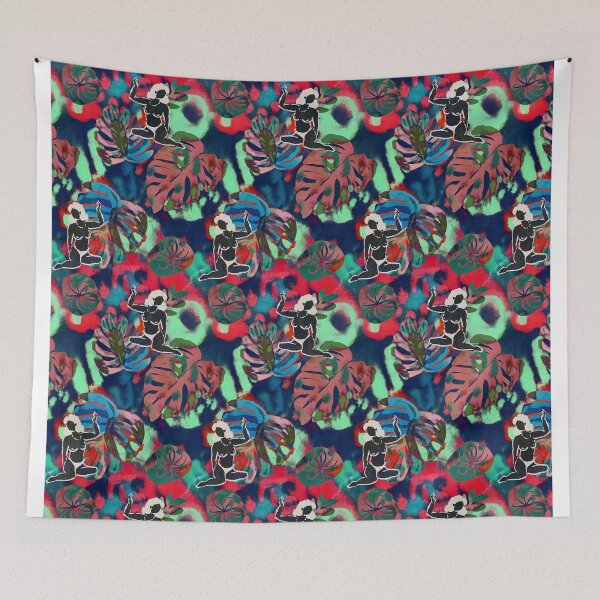 Item preview, tropical hawaian girls designed and sold by Alessandro Remo Mazzoni Remotextiles.