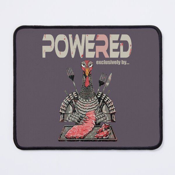 Item preview, Powered by Steaks (purplish gray background) designed and sold by bekksa.
