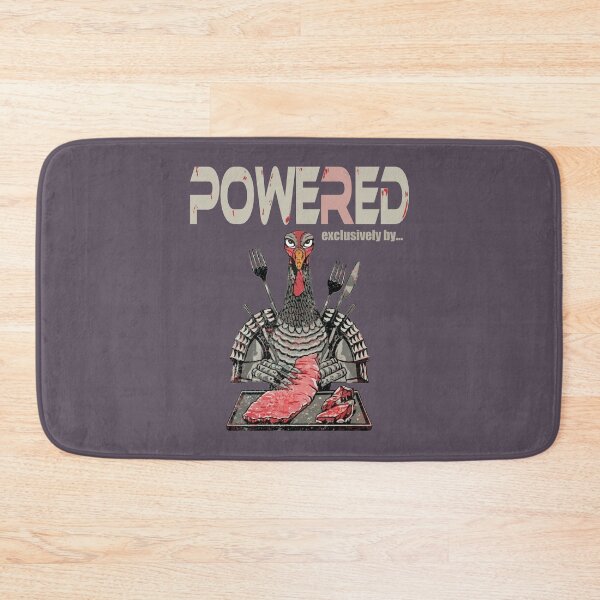 Item preview, Powered by Steaks (purplish gray background) designed and sold by bekksa.