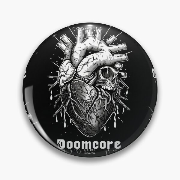 Artikelvorschau, Gothic Doomcore Herz mit Vintage Flair entworfen und verkauft von Piotrek0001.