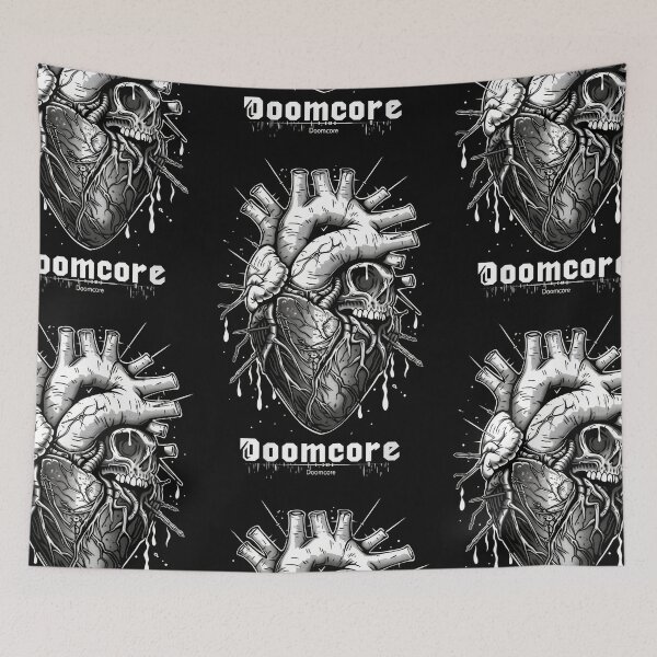 Item preview, Gothic Doomcore Heart with Vintage Flair designed and sold by Piotrek0001.