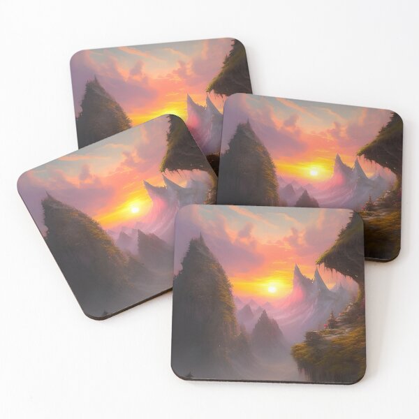Item preview, Sunrise in pinklight mountains designed and sold by inspirebyou.