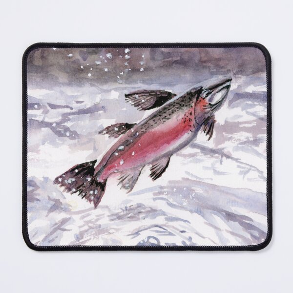 Item preview, Salmon watercolor designed and sold by Artbydekloe.