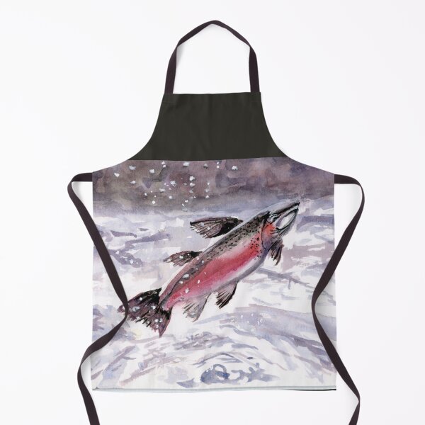 Item preview, Salmon watercolor designed and sold by Artbydekloe.