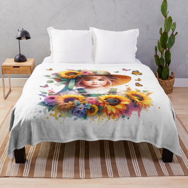 Item preview, Girl with flowers designed and sold by warrior4print.