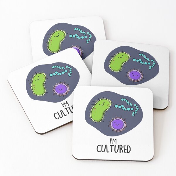 Item preview, I'm Cultured Funny Bacteria Puns designed and sold by punnybone.