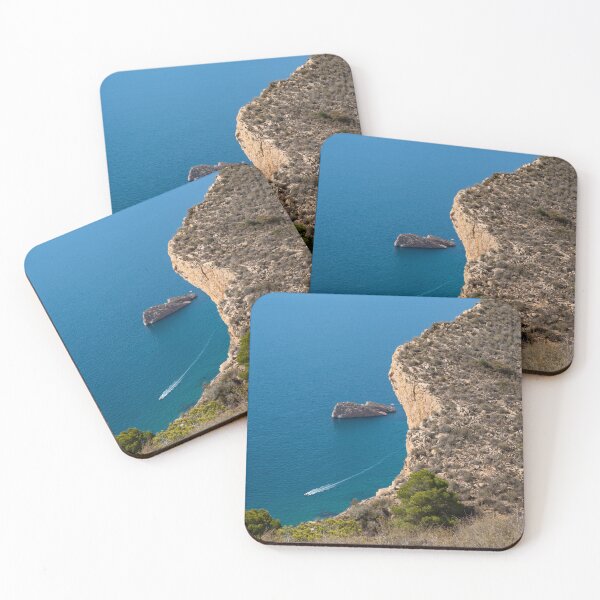 Item preview, Cliffs and island on the Mediterranean coast designed and sold by Adriana Mueller.