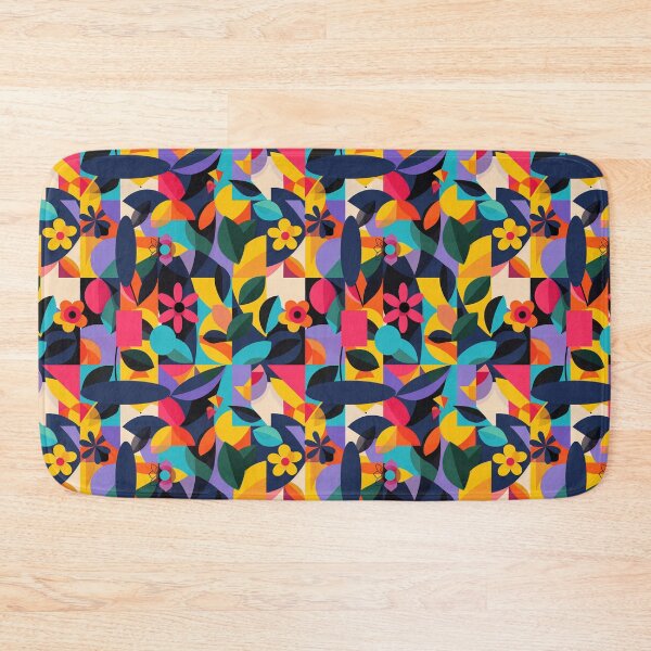 Item preview, Bold Geometric Floral Abstract Pattern - Vibrant and Eye-Catching Design designed and sold by adriaquart.