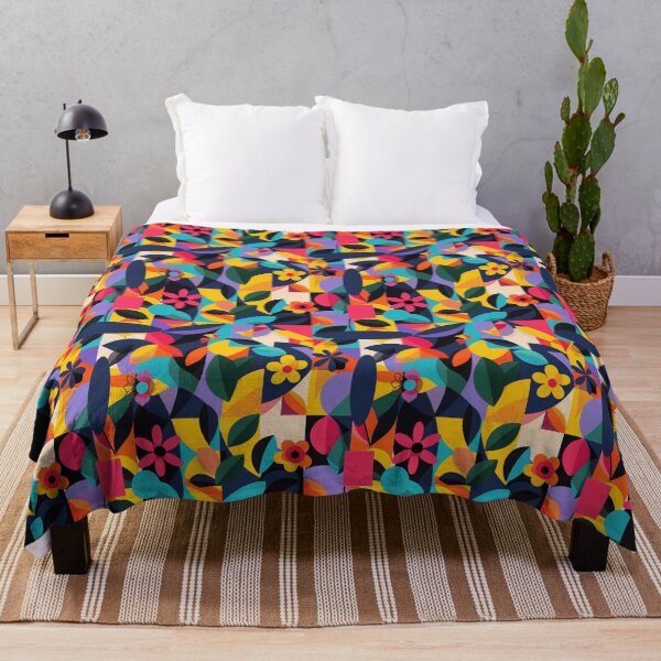 Item preview, Bold Geometric Floral Abstract Pattern - Vibrant and Eye-Catching Design designed and sold by adriaquart.