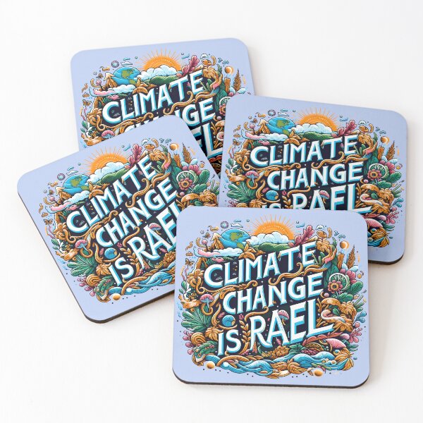 Item preview, Climate change is real, typography designed and sold by maxmaj.