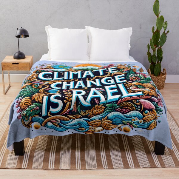 Item preview, Climate change is real, typography designed and sold by maxmaj.