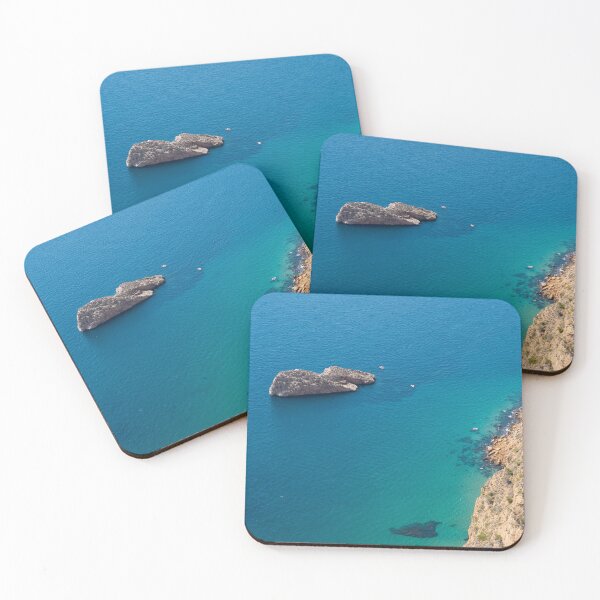 Item preview, Island and cliffs on the Mediterranean coast, Costa Blanca designed and sold by Adriana Mueller.